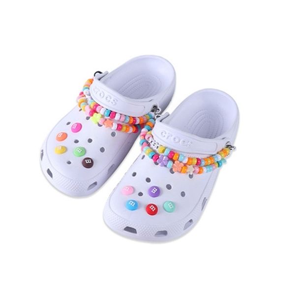 shoe parts accessories 12pc/set rainbow chain beads shoe charms accessories shoe decorations rainbow alphabet croc jibz buckle for women, White;pink
shoe parts accessories 12pc/set rainbow chain beads shoe charms accessories shoe decorations rainbow alphabet croc jibz buckle for women, White;pink