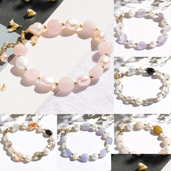 beaded strands natural stone crystal bracelet women pearl pink temperament charm bracelets girl gifts fashion accessories jewelry dr dhwkg, Black
beaded strands natural stone crystal bracelet women pearl pink temperament charm bracelets girl gifts fashion accessories jewelry dr dhwkg, Black