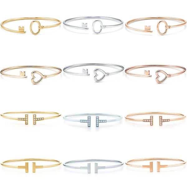 original love key open bracelet fashion elegant jewelry with original logo jewerly for women 223v, Black
original love key open bracelet fashion elegant jewelry with original logo jewerly for women 223v, Black