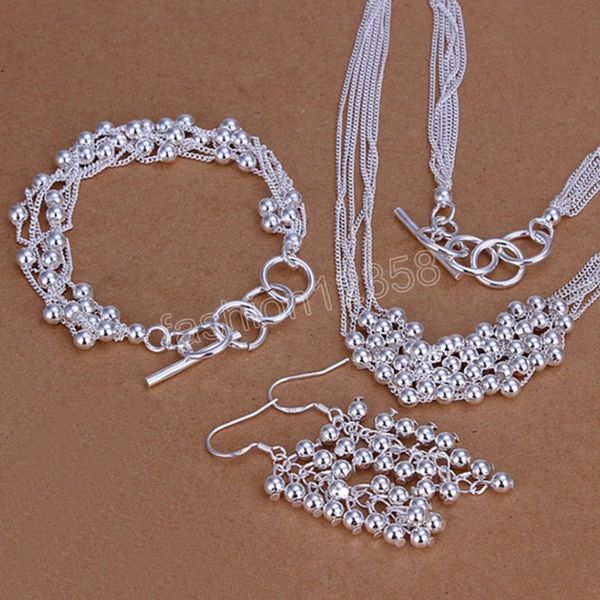 925 silver jewelry sets for wedding women christmas gifts retro charms lady bead necklace bracelets earrings fashion jewelry
925 silver jewelry sets for wedding women christmas gifts retro charms lady bead necklace bracelets earrings fashion jewelry