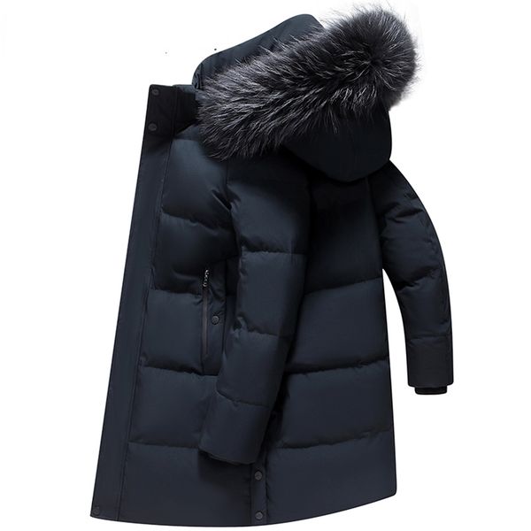 men's down parkas men's down jacket mid-length winter thick white duck down jacket natural animal fur collar multi-pockets overcoa, Black
men's down parkas men's down jacket mid-length winter thick white duck down jacket natural animal fur collar multi-pockets overcoa, Black