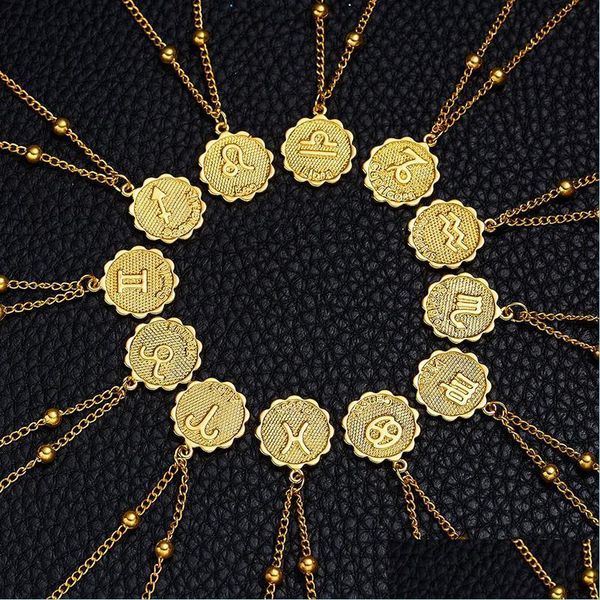 pendant necklaces 12 zodiac sign necklaces gold round coin pendant constellation necklace for women fashion jewelry birthday gift dro dhio2, Silver
pendant necklaces 12 zodiac sign necklaces gold round coin pendant constellation necklace for women fashion jewelry birthday gift dro dhio2, Silver