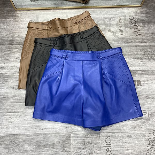 women's jumpsuits & rompers designer versatile small piece european new leather sheep skin shorts women's pants high waist a-shape, Black;white
women's jumpsuits & rompers designer versatile small piece european new leather sheep skin shorts women's pants high waist a-shape, Black;white