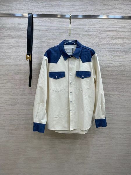 milan runway shirts 2022 new autumn winter lapel neck long sleeve panelled designer blouses brand same style women's 0909-3, White
milan runway shirts 2022 new autumn winter lapel neck long sleeve panelled designer blouses brand same style women's 0909-3, White