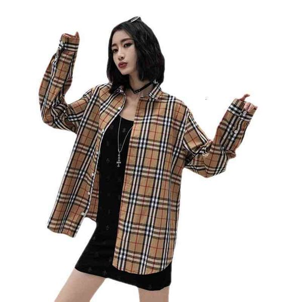 hoodies burbs plaid shirt female 2022 spring and autumn new british fashion classic korean student loose shirt, White
hoodies burbs plaid shirt female 2022 spring and autumn new british fashion classic korean student loose shirt, White