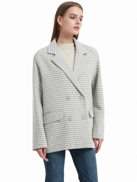 women's down & parkas houndstooth lapel neck double breasted overcoat e8sx#, Black
women's down & parkas houndstooth lapel neck double breasted overcoat e8sx#, Black