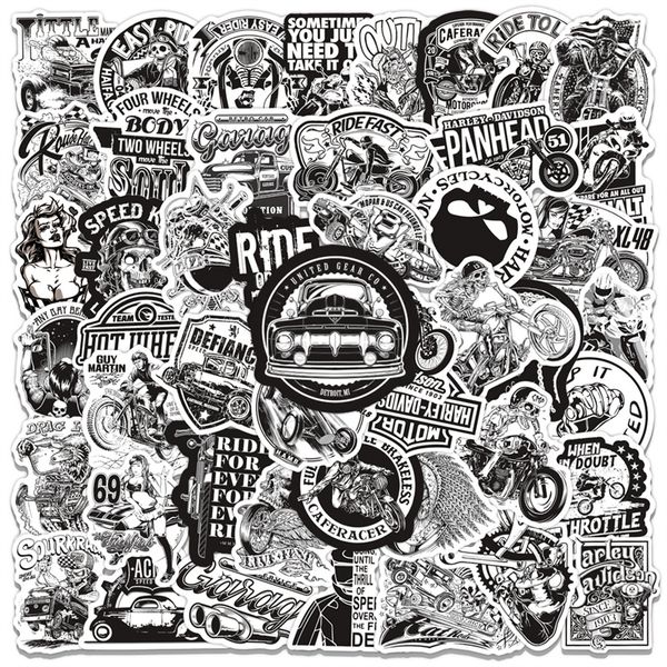 50pcs goth stickers locomotive graffiti stickers for lapskateboard motorcycle decals