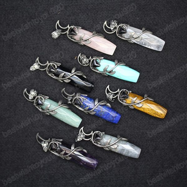 natural gems stone crystal pendants charms crescent hexagonal turquoises lapis stone pendulo amethysts pink crystal pendulum reiki, Bronze;silver
natural gems stone crystal pendants charms crescent hexagonal turquoises lapis stone pendulo amethysts pink crystal pendulum reiki, Bronze;silver