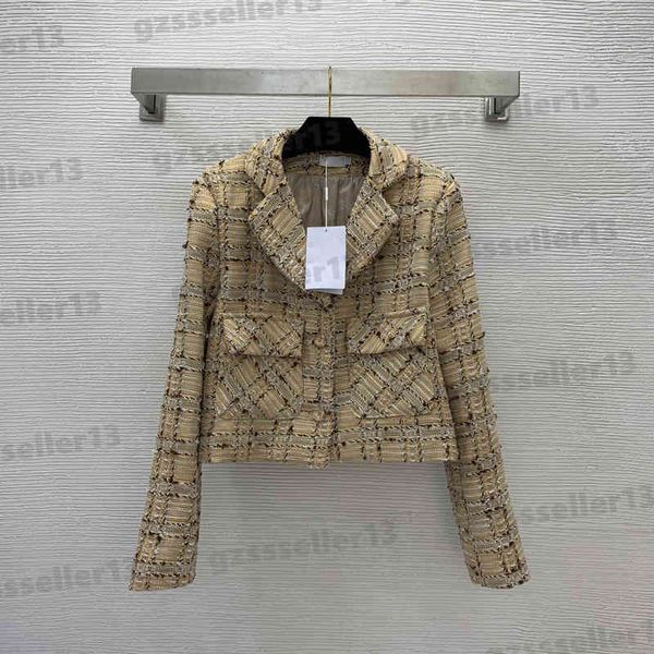 womens jacket high-end custom logo jacquard lining jackets fashion brand plaid contrast woven tweed short jacket luxury designer women cloth, Black;brown
womens jacket high-end custom logo jacquard lining jackets fashion brand plaid contrast woven tweed short jacket luxury designer women cloth, Black;brown