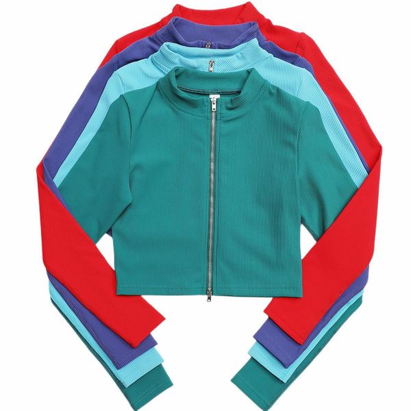 yoga outfits two way zipper cardigan jacket fitness gym workout clothes long sleeve 4 piece colors threaded fabric tight breathable sports
yoga outfits two way zipper cardigan jacket fitness gym workout clothes long sleeve 4 piece colors threaded fabric tight breathable sports