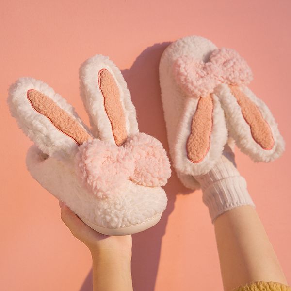 slippers fashion women winter warm fur shoes couples cute rabbit ears soft sole home indoor ladies plush slides zapatillas 220908, Black
slippers fashion women winter warm fur shoes couples cute rabbit ears soft sole home indoor ladies plush slides zapatillas 220908, Black