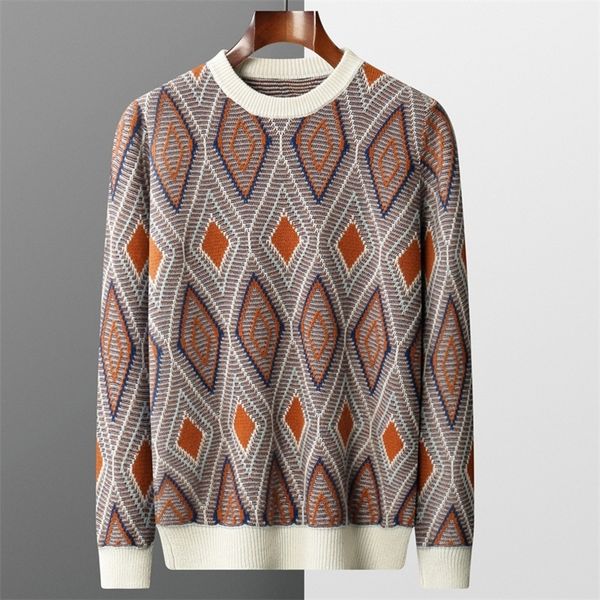 men s sweaters 100 pure wool cashmere o neck pullover casual fashion retro autumn winter knitted warm jacket 220908, White;black
men s sweaters 100 pure wool cashmere o neck pullover casual fashion retro autumn winter knitted warm jacket 220908, White;black
