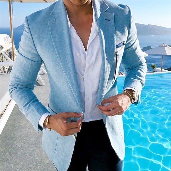 men's suits blazers latest summer sky blue suits for men ropa hombre 2 piece slim fit beach wedding black trousers for man blazer mascu, White;black
men's suits blazers latest summer sky blue suits for men ropa hombre 2 piece slim fit beach wedding black trousers for man blazer mascu, White;black