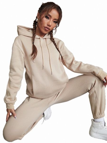 two piece dress solid drawstring detail thermal lined sweatshirt & sweatpants p53e#, White
two piece dress solid drawstring detail thermal lined sweatshirt & sweatpants p53e#, White