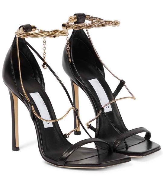 luxury women oriana sandals shoes gold chains vamps ankles lady stiletto high heels party wedding dress lady pumps with box, Black
luxury women oriana sandals shoes gold chains vamps ankles lady stiletto high heels party wedding dress lady pumps with box, Black