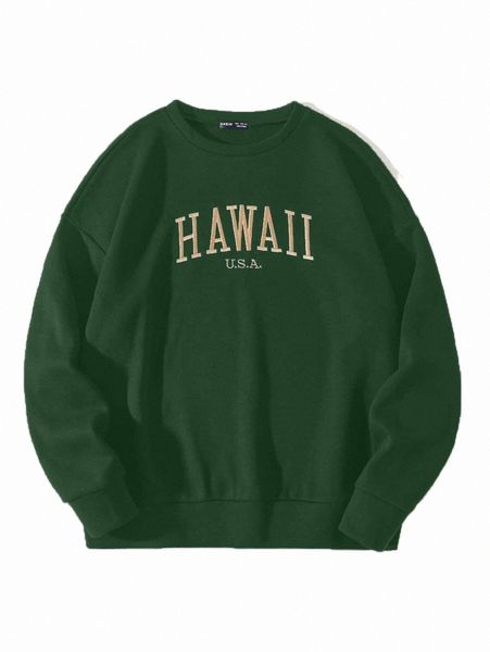 women's hoodies & sweatshirts letter embroidery drop shoulder thermal sweatshirt x6py#, Black
women's hoodies & sweatshirts letter embroidery drop shoulder thermal sweatshirt x6py#, Black