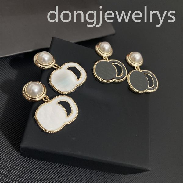 pearl earring for wedding party jewerlry classic vintage letters dangle stud earrings luxury women black and white two colors dongjewelrys, Silver
pearl earring for wedding party jewerlry classic vintage letters dangle stud earrings luxury women black and white two colors dongjewelrys, Silver