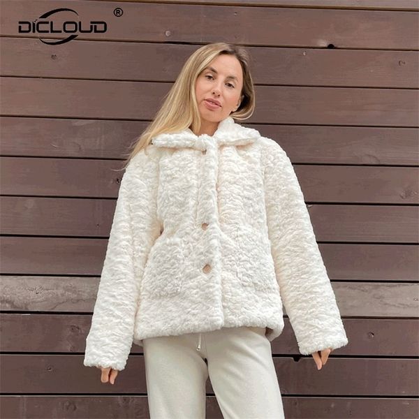 women's fur faux winter soft ry jackets and coats chic solid plush jacket female thicken warm pockets outerwear coat 220909, Black
women's fur faux winter soft ry jackets and coats chic solid plush jacket female thicken warm pockets outerwear coat 220909, Black