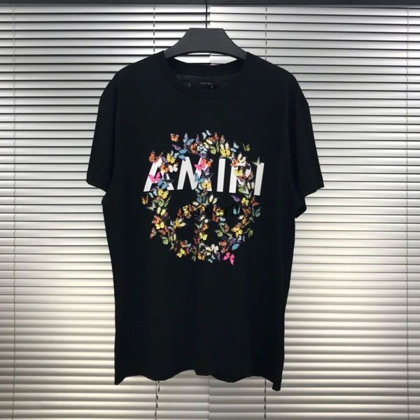 men's t-shirts butterfly letter printed european and american amirs designer fashion brand men and women lovers round neck short sleeve, White;black
men's t-shirts butterfly letter printed european and american amirs designer fashion brand men and women lovers round neck short sleeve, White;black