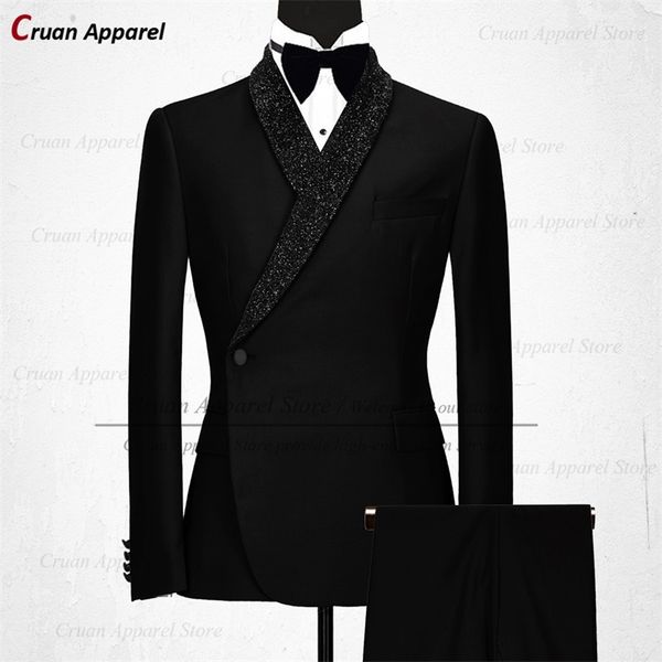 men's suits blazers luxury formal black wedding men suit set slim fit groomsmen groom tuxedo white designs shiny shawl lapel blazer pan, White;black
men's suits blazers luxury formal black wedding men suit set slim fit groomsmen groom tuxedo white designs shiny shawl lapel blazer pan, White;black