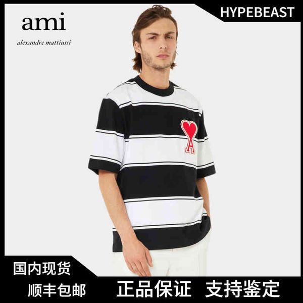 t shirts mens classic amies trendy oversize paris love embroidery stripe round neck lovers short sleeve summer casual cotton fashionable pol, White;black
t shirts mens classic amies trendy oversize paris love embroidery stripe round neck lovers short sleeve summer casual cotton fashionable pol, White;black