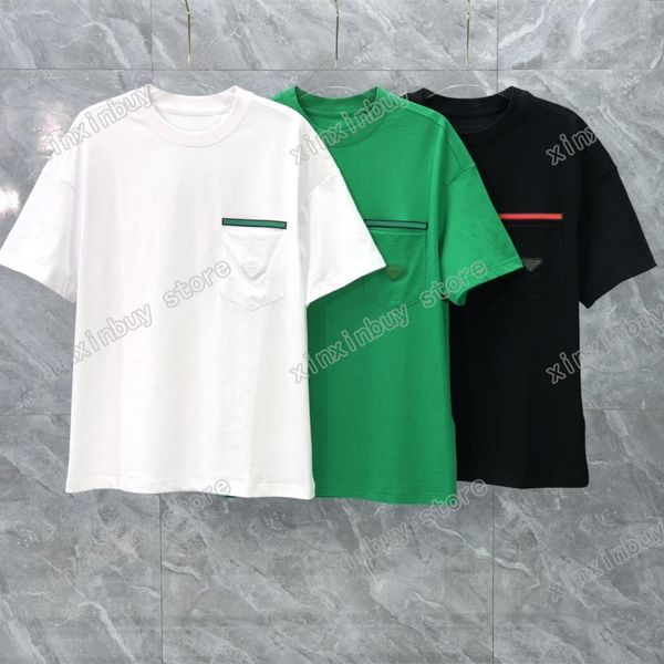 22ss men women designers t-shirts tee triangle red label short sleeve man crew neck paris fashion streetwear black white green273d, White;black
22ss men women designers t-shirts tee triangle red label short sleeve man crew neck paris fashion streetwear black white green273d, White;black