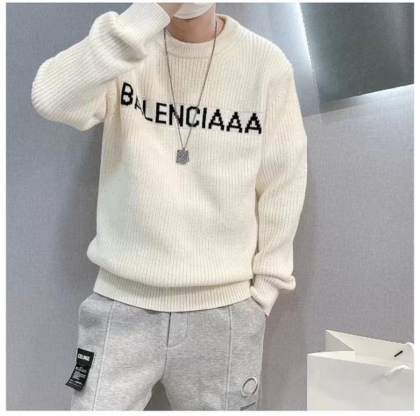 designer sweater man for woman knit crow neck womens fashion letter black long sleeve clothes pullover oversized luxury 21ss, White;black
designer sweater man for woman knit crow neck womens fashion letter black long sleeve clothes pullover oversized luxury 21ss, White;black