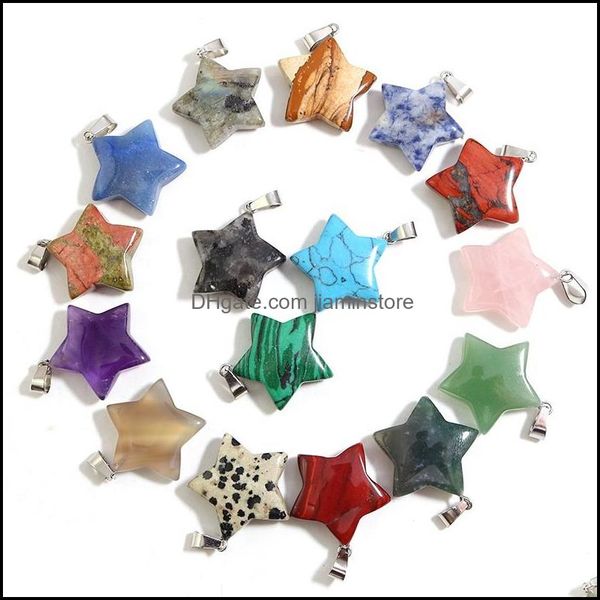 charms 25mm big carved star charms natural quartz crystal pendants healing stones gemstone pendant for jewelry makinig drop delivery dh5pw, Bronze;silver
charms 25mm big carved star charms natural quartz crystal pendants healing stones gemstone pendant for jewelry makinig drop delivery dh5pw, Bronze;silver