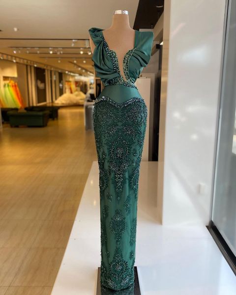 dark green mermaid evening dresses sleeveless v neck appliques sequins shiny lace beaded floor length satin celebrity plus size party gowns, Black;red
dark green mermaid evening dresses sleeveless v neck appliques sequins shiny lace beaded floor length satin celebrity plus size party gowns, Black;red