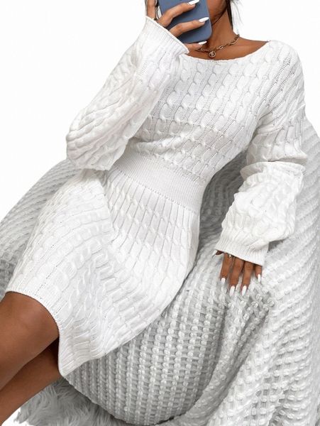 women's sweaters cable knit drop shoulder sweater dress without belt r0xl#, White;black
women's sweaters cable knit drop shoulder sweater dress without belt r0xl#, White;black