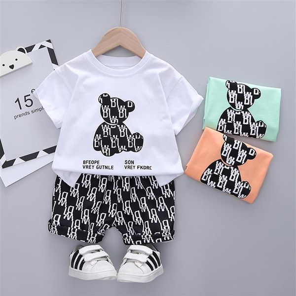 cute toddler boys girls infant summer 2021 new cartoon bear t-shirt pants 2pc clothes cotton outfits children's wear ropa beb236r2139, White
cute toddler boys girls infant summer 2021 new cartoon bear t-shirt pants 2pc clothes cotton outfits children's wear ropa beb236r2139, White