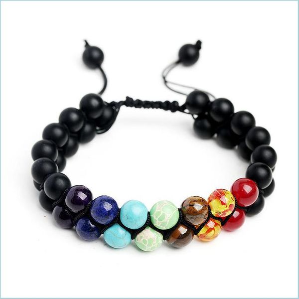 beaded strands handmade jewelry wholesale natural color pse wheel bracelet turquoise frosted agate volcano double-layer adjustable w dhpym, Black
beaded strands handmade jewelry wholesale natural color pse wheel bracelet turquoise frosted agate volcano double-layer adjustable w dhpym, Black