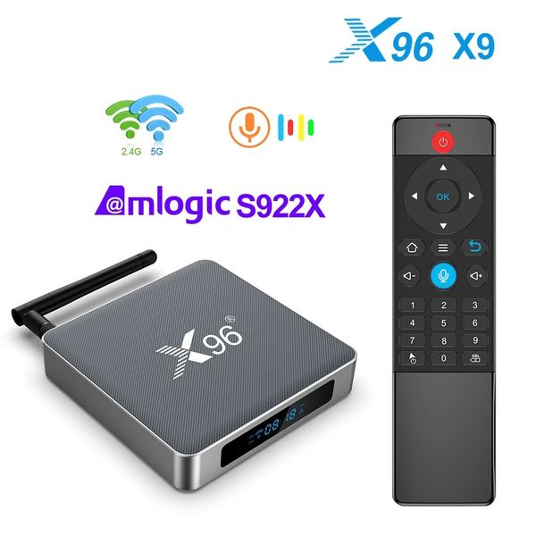 x96 x9 amlogic s922x tv box 9.0 4gb 32gb support 8k dual wifi 1000m lan google voice assistant set box media play
x96 x9 amlogic s922x tv box 9.0 4gb 32gb support 8k dual wifi 1000m lan google voice assistant set box media play