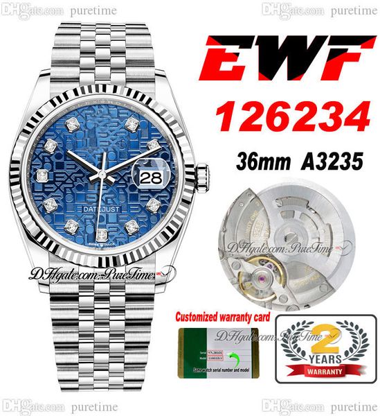 ewf just 126234 a3235 automatic watch mens ladies 36 fluted bezel blue logo diamonds dial jubileesteel bracelet super edition same series ca, Slivery;brown
ewf just 126234 a3235 automatic watch mens ladies 36 fluted bezel blue logo diamonds dial jubileesteel bracelet super edition same series ca, Slivery;brown