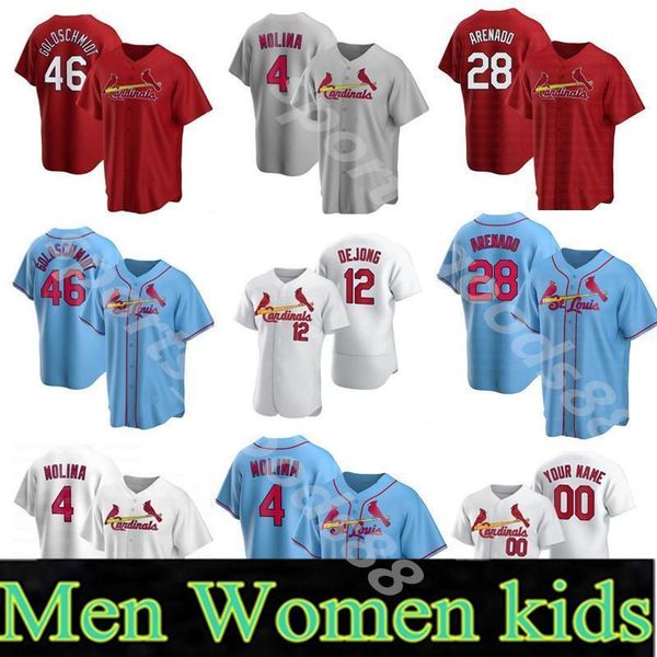 college wear 2020 new custom men women kids 4 yadier molina 13 matt carpenter 46 paul goldschmidt 50 adam wainwright baseball jerseys, Black
college wear 2020 new custom men women kids 4 yadier molina 13 matt carpenter 46 paul goldschmidt 50 adam wainwright baseball jerseys, Black