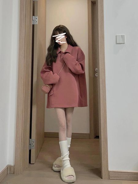 women s hoodies sweatshirts harajuku pink oversized sweatshirt women korean fashion button turn down collar pullovers loose cute y2k clothes, Black
women s hoodies sweatshirts harajuku pink oversized sweatshirt women korean fashion button turn down collar pullovers loose cute y2k clothes, Black