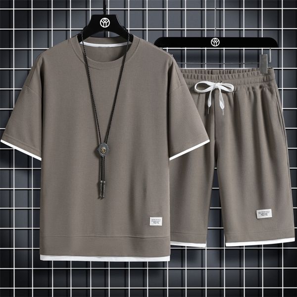 men's tracksuits summer men's two piece set linen fabric casual t-shirt and shorts set mens sports suit fashion short sleeve track, Gray
men's tracksuits summer men's two piece set linen fabric casual t-shirt and shorts set mens sports suit fashion short sleeve track, Gray
