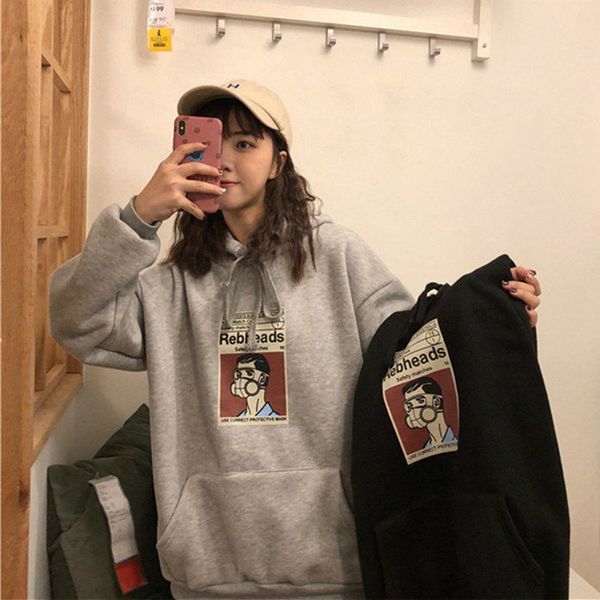 women s hoodies sweatshirts sweter plus beludru wanita fashion korea kasual harajuku ukuran longgar pullover kaus pakaian musim dingin 22090, Black
women s hoodies sweatshirts sweter plus beludru wanita fashion korea kasual harajuku ukuran longgar pullover kaus pakaian musim dingin 22090, Black