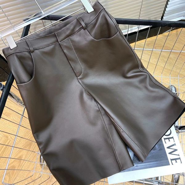 women's jumpsuits & rompers designer european goods autumn and winter 2021 new leather sheep skin pants women's five legged simple, Black;white
women's jumpsuits & rompers designer european goods autumn and winter 2021 new leather sheep skin pants women's five legged simple, Black;white