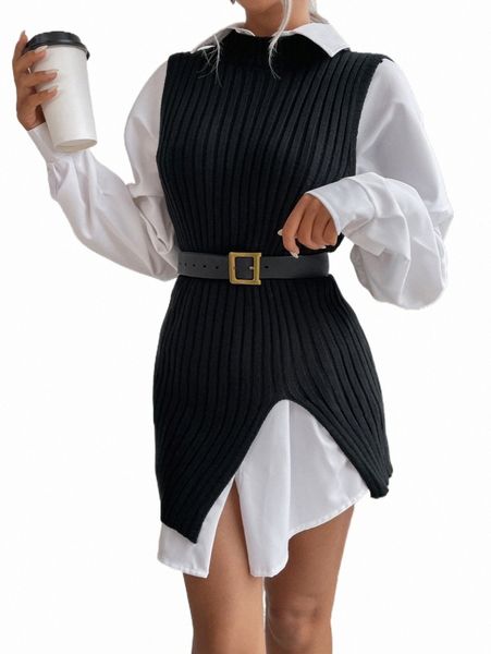 women's sweaters ribbed knit asymmetrical hem sweater vest without belt blouse m3cl#, White;black
women's sweaters ribbed knit asymmetrical hem sweater vest without belt blouse m3cl#, White;black