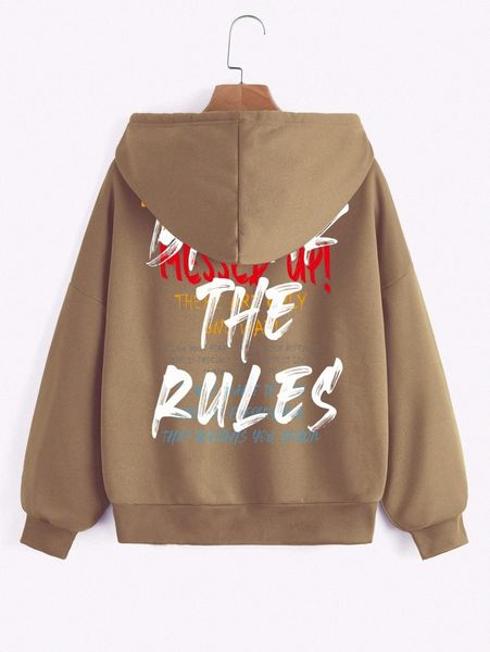 women's hoodies & sweatshirts slogan graphic drop shoulder drawstring zipper thermal hoodie o4om#, Black
women's hoodies & sweatshirts slogan graphic drop shoulder drawstring zipper thermal hoodie o4om#, Black