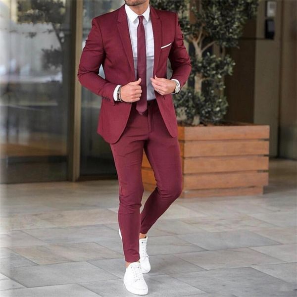men's suits blazers 2 pieces burgundy mens groom tuxedos wedding suits for men british style custom made costume hommes blazer jacketpa, White;black
men's suits blazers 2 pieces burgundy mens groom tuxedos wedding suits for men british style custom made costume hommes blazer jacketpa, White;black