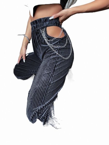 women's pants & capris high waist cut out chain detail velvet wide leg pants 09a3#, Black;white
women's pants & capris high waist cut out chain detail velvet wide leg pants 09a3#, Black;white