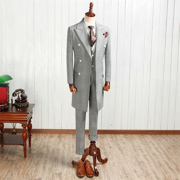 men's suits blazers men's suits long blazer houndstooth double-breasted tuxedos for wedding three pieces formal suits jacketvestpa, White;black
men's suits blazers men's suits long blazer houndstooth double-breasted tuxedos for wedding three pieces formal suits jacketvestpa, White;black