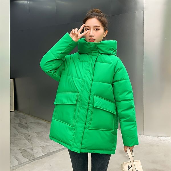 women's down parkas autumn winter thicken warm medium long chic parka women casual sweety solid color big pocket loose hooded coat jack, Black
women's down parkas autumn winter thicken warm medium long chic parka women casual sweety solid color big pocket loose hooded coat jack, Black