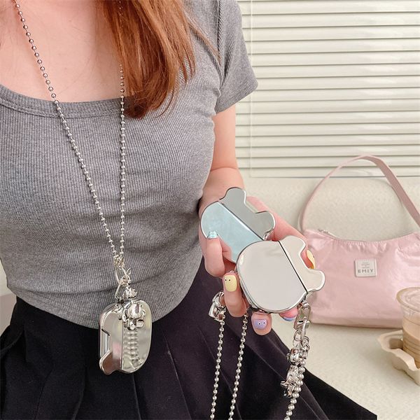 for apple airpods 1 2 3 cases electroplated mirror surface cute bear head cover air pods pro earphone accessories air pod case with long cha
for apple airpods 1 2 3 cases electroplated mirror surface cute bear head cover air pods pro earphone accessories air pod case with long cha