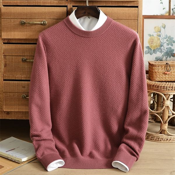 men s sweaters 100 pure cashmere sweater men s autumn and winter thick jacquard solid color pullover round neck knitted bottoming shirt 2209, White;black
men s sweaters 100 pure cashmere sweater men s autumn and winter thick jacquard solid color pullover round neck knitted bottoming shirt 2209, White;black