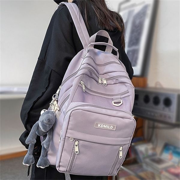 backpack nylon male female waterproof purple college men women lapbag cool boy girl travel bags fashion lady trendy 220909
backpack nylon male female waterproof purple college men women lapbag cool boy girl travel bags fashion lady trendy 220909