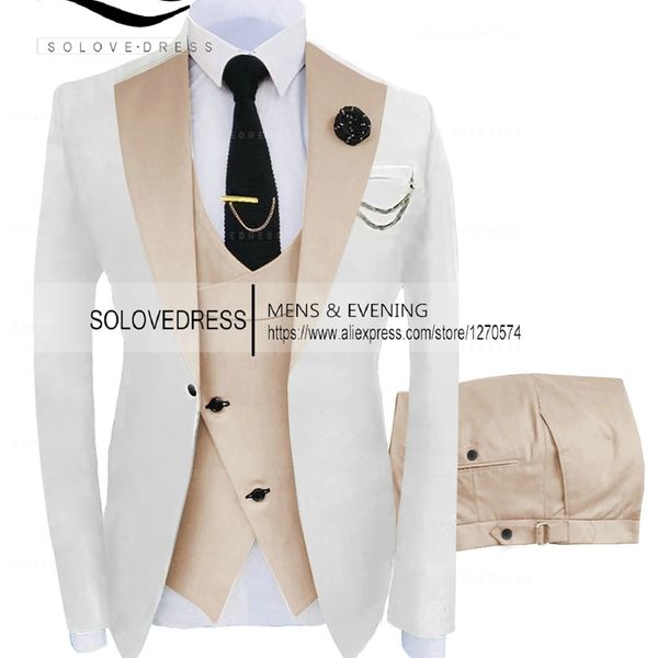 men's suits blazers jacket vest pants suits for mens casual business suit high-end social formal suit 3 pcs set groom wedding men cloth, White;black
men's suits blazers jacket vest pants suits for mens casual business suit high-end social formal suit 3 pcs set groom wedding men cloth, White;black
