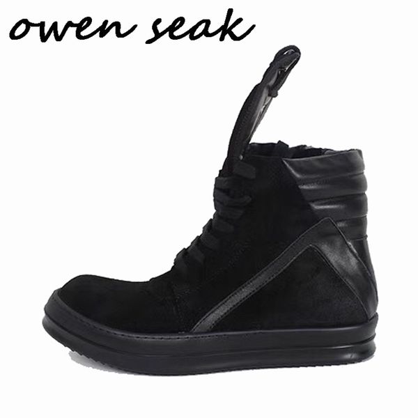 boots owen seak men casual shoes highankle boots genuine leather sneaker luxury trainers women laceup zip flats big sneakers 220908, Black
boots owen seak men casual shoes highankle boots genuine leather sneaker luxury trainers women laceup zip flats big sneakers 220908, Black